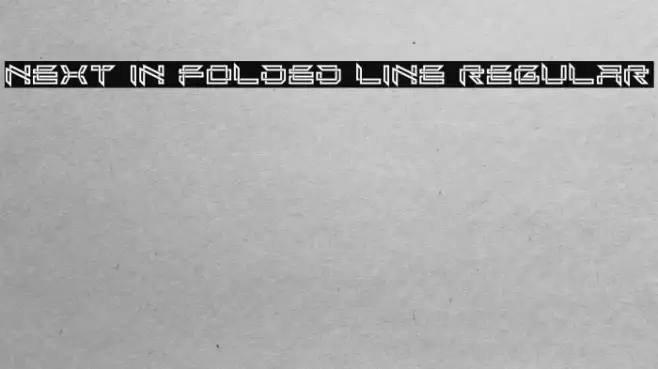 Next In Folded Line Regular Example 2