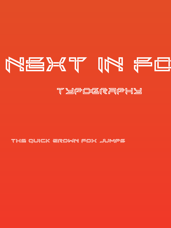 Next In Folded Line Regular Poster