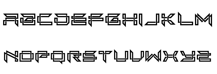 Next In Folded Line Regular Font LOWERCASE