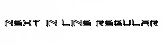 Next In Line Regular  Fuentes Gratis Descargar