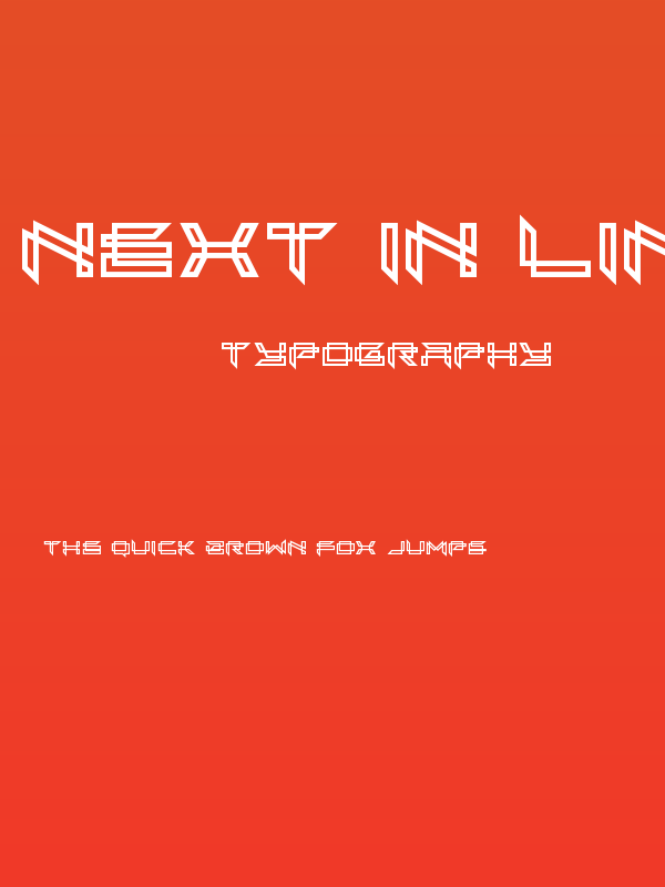 Next In Line Regular Poster