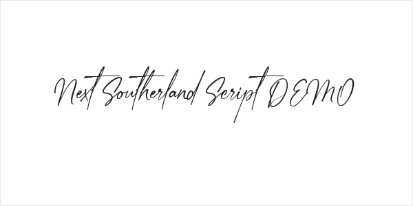 Next Southerland Script DEMO Logo
