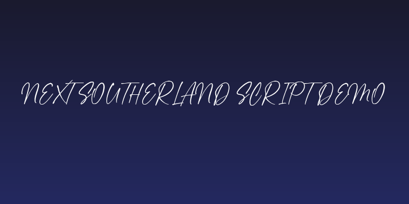 Next Southerland Script DEMO Social Header