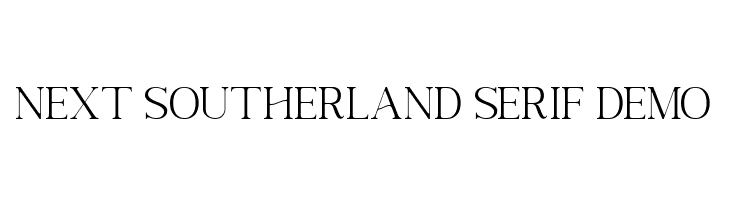 Next Southerland Serif DEMO  नि: शुल्क फ़ॉन्ट्स डाउनलोड