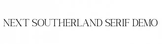 Next Southerland Serif DEMO  Fuentes Gratis Descargar