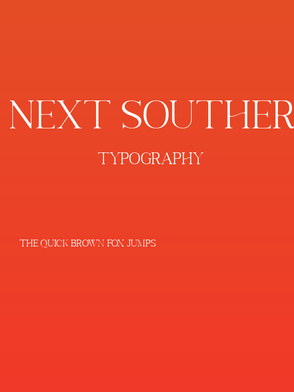 Next Southerland Serif DEMO Poster