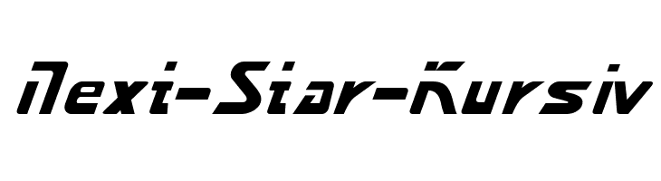 Next-Star-Kursiv  Frei Schriftart Herunterladen