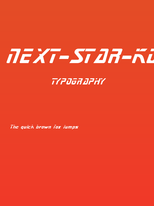 Next-Star-Kursiv Poster