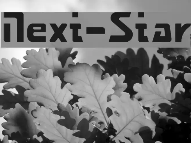 Next-Star Font examples