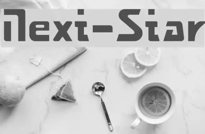 Next-Star Font examples