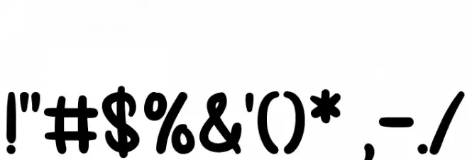 Next Time Font OTHER CHARS