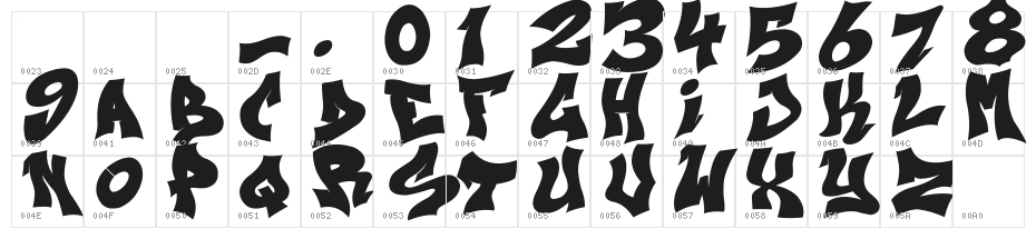 Next Ups Black Character Map