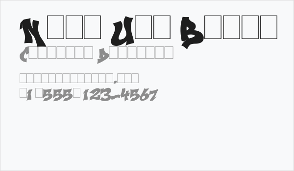 Next Ups Black Business Card