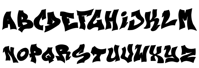 Next Ups Black Font LOWERCASE