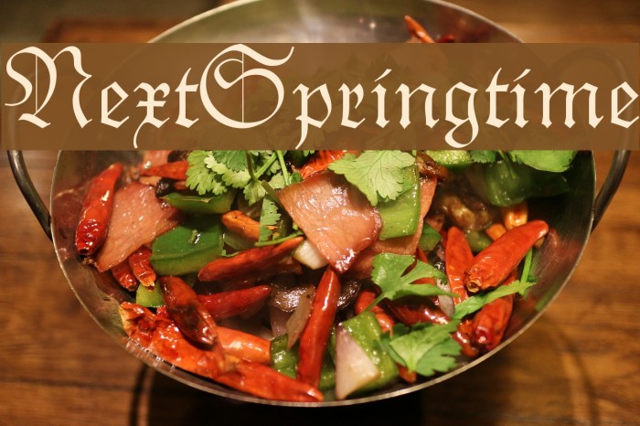 NextSpringtime Font examples