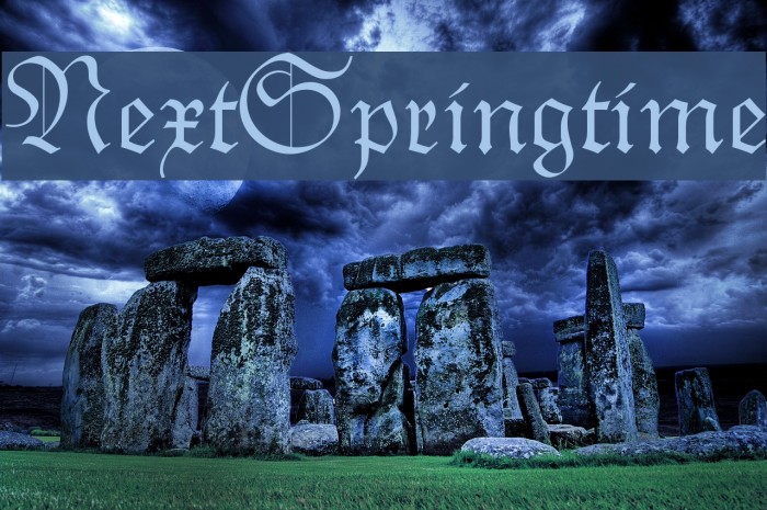 NextSpringtime Font examples