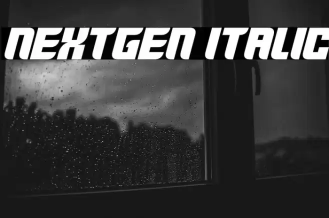 Nextgen Italic Font examples
