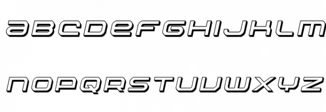 Nextwave 3D Italic Fuentes MINÚSCULAS