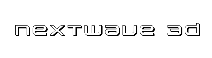 Nextwave 3D Шрифта