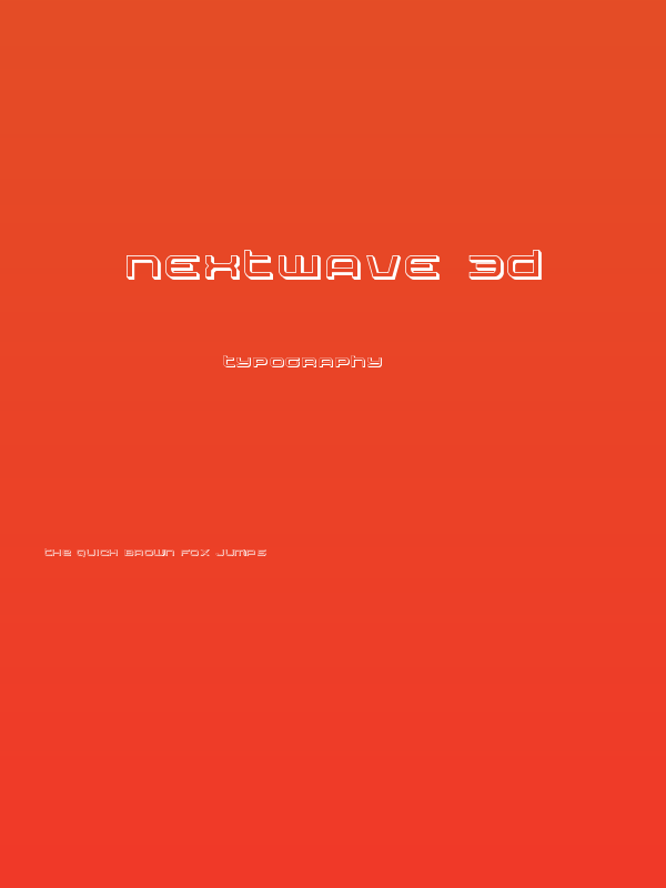Nextwave 3D Poster