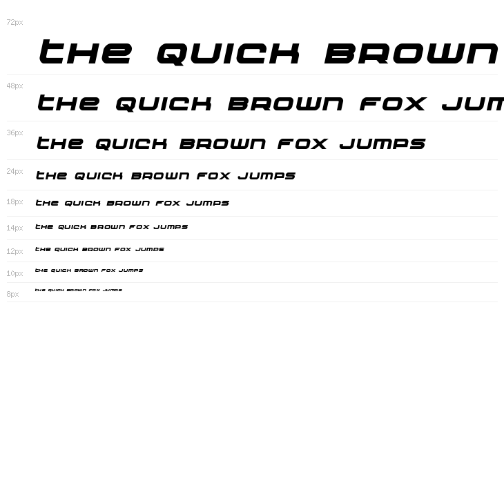 Nextwave Bold Italic Waterfall