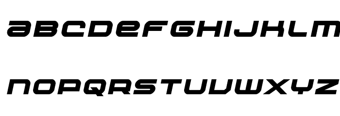 Nextwave Bold Italic Font LOWERCASE