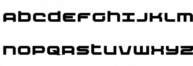 Nextwave Bold Caratteri MAIUSCOLE