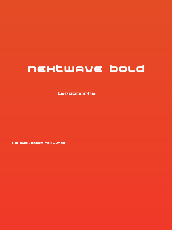 Nextwave Bold Poster