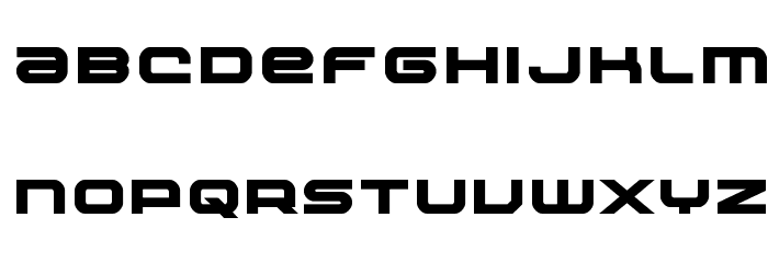 Nextwave Bold Font LOWERCASE