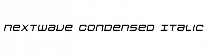 Nextwave Condensed Italic  Descarca Fonturi Gratis