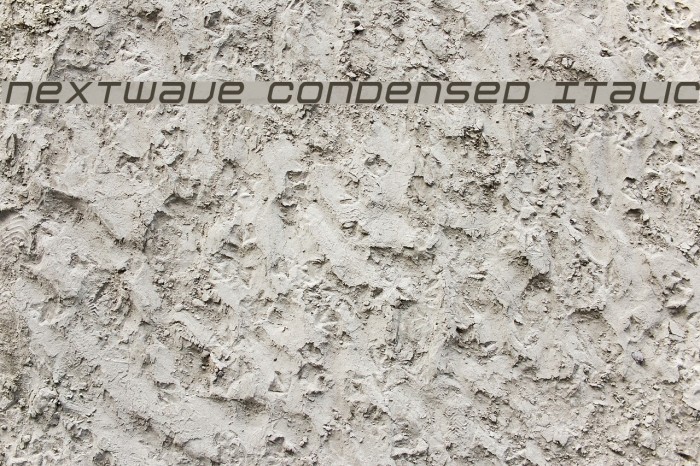 Nextwave Condensed Italic Font examples