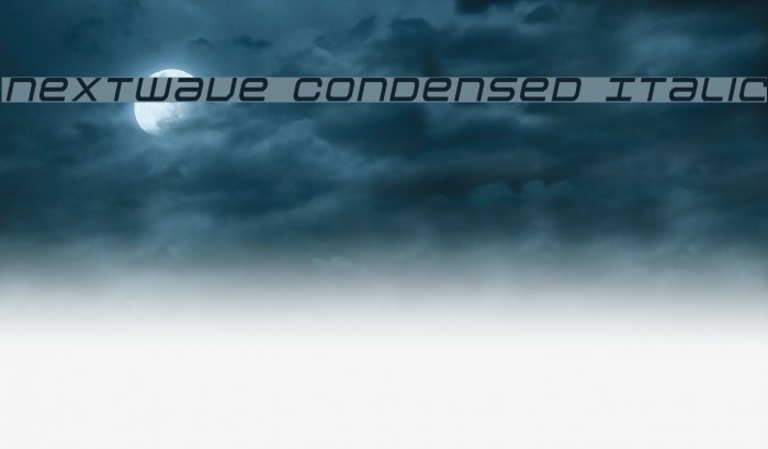 Nextwave Condensed Italic Font examples