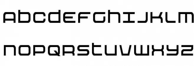 Nextwave Condensed Font Litere mari