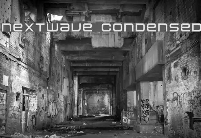 Nextwave Condensed Font examples