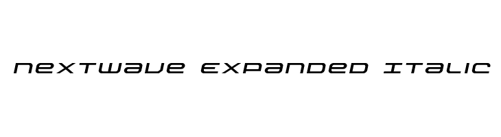 Nextwave Expanded Italic  Frei Schriftart Herunterladen
