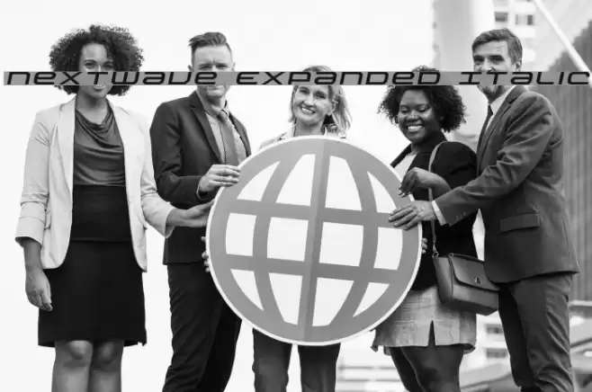 Nextwave Expanded Italic Font examples