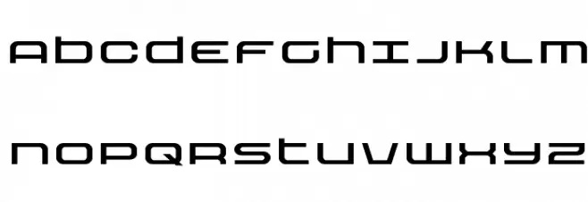 Nextwave Expanded Schriftart Groß