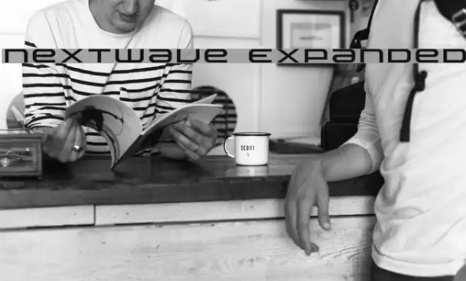 Nextwave Expanded Font examples