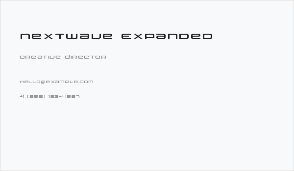 Nextwave Expanded Business Card