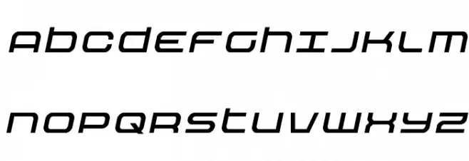 Nextwave Italic 字体 大写