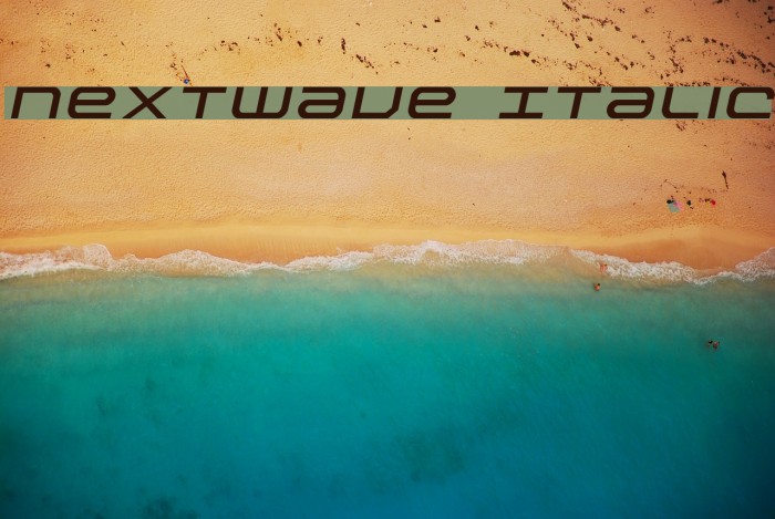 Nextwave Italic Font examples