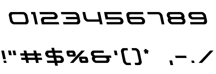 Nextwave Leftalic Font OTHER CHARS