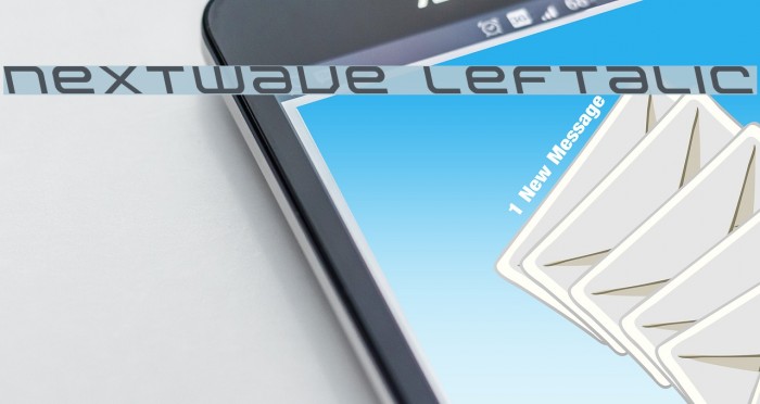 Nextwave Leftalic Font examples