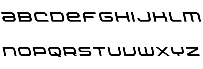 Nextwave Leftalic Font LOWERCASE