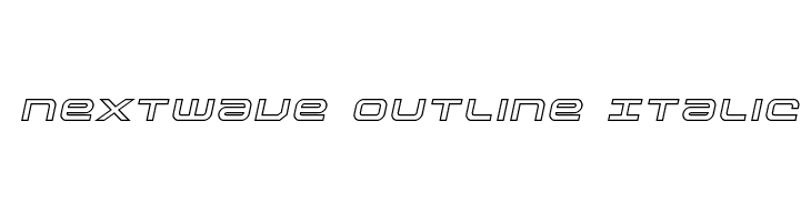 Nextwave Outline Italic  Fuentes Gratis Descargar
