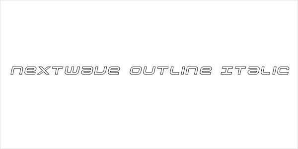 Nextwave Outline Italic Logo