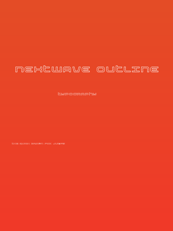 Nextwave Outline Poster