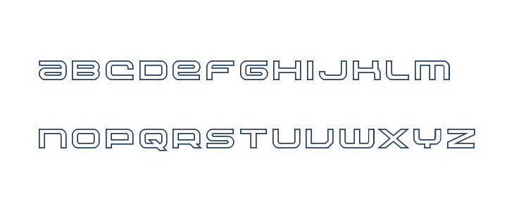Nextwave Outline Lowercase