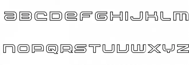Nextwave Outline Fuentes MINÚSCULAS
