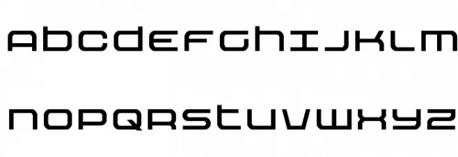 Nextwave Regular 字体 大写